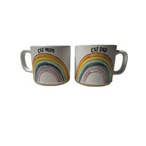 Spectrum Designz CAT Mom And DAD‎ Rainbow Stoneware Coffee Mug